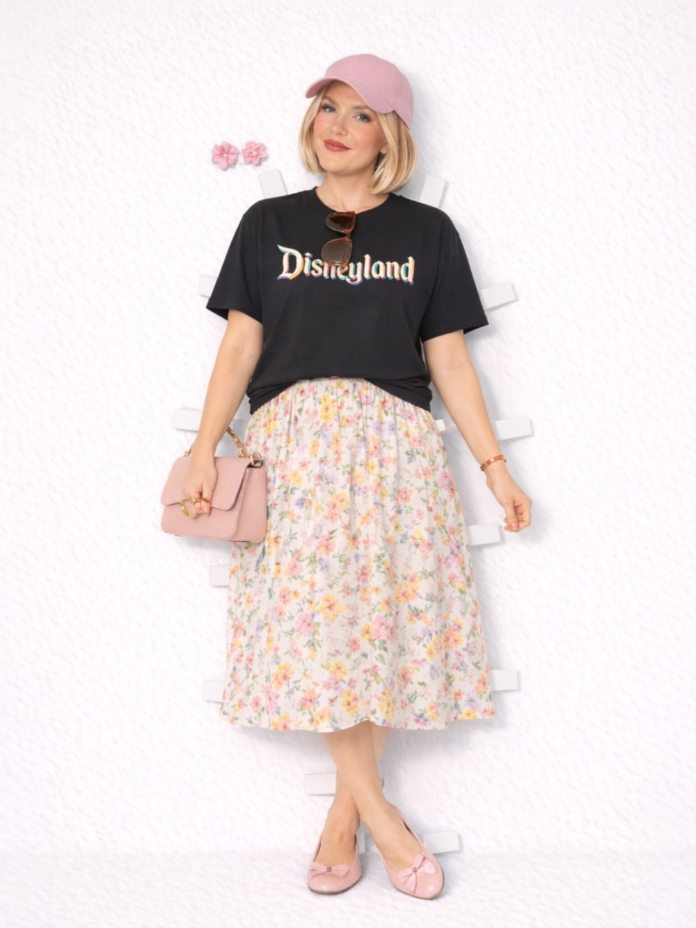 retro disneyland tee black size S casual dressy vacation style